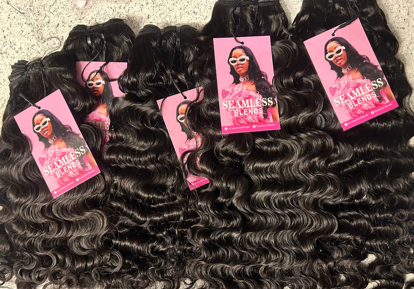 Seamless Blends Raw Burmese Curly