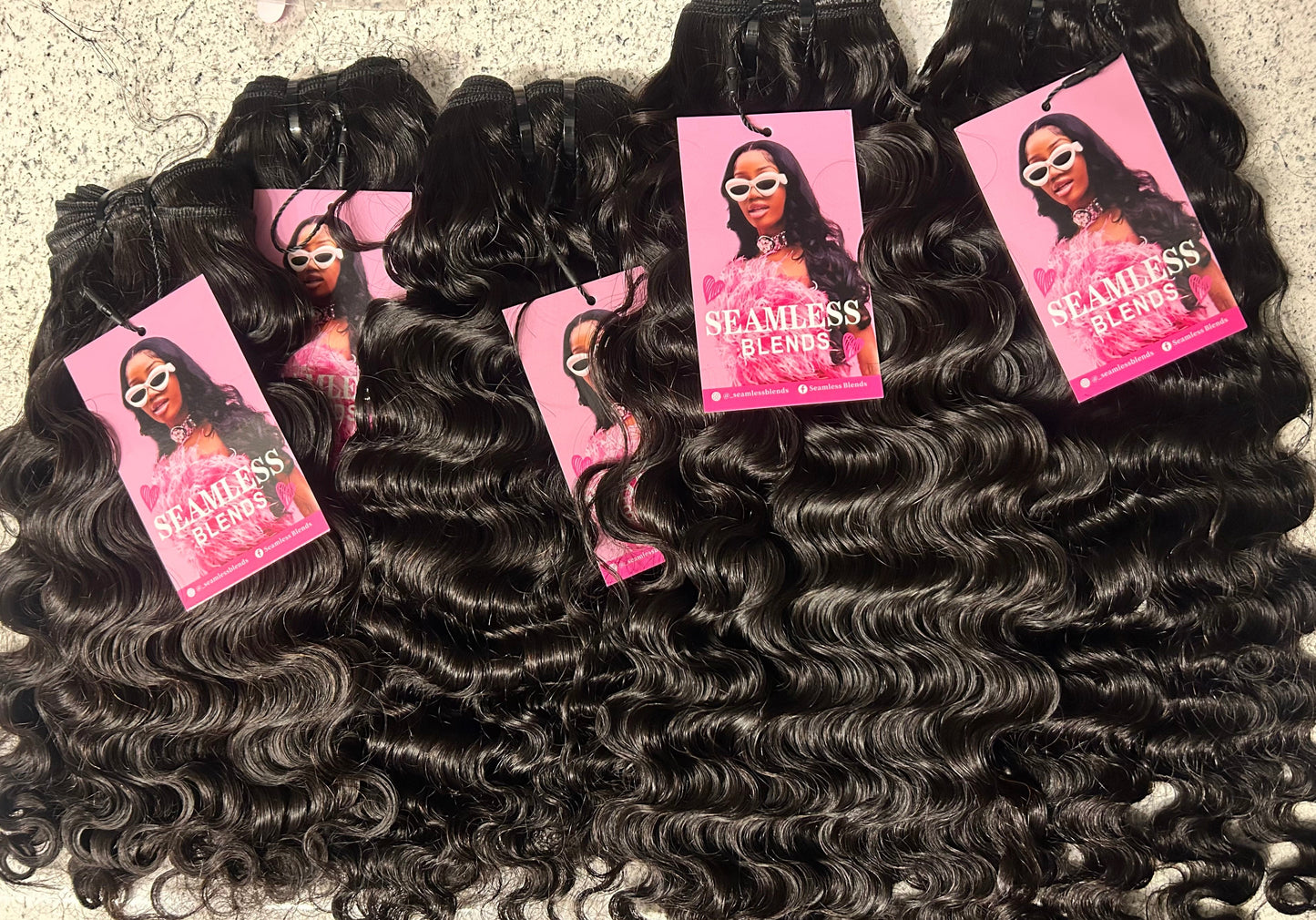 Seamless Blends Raw Burmese Curly